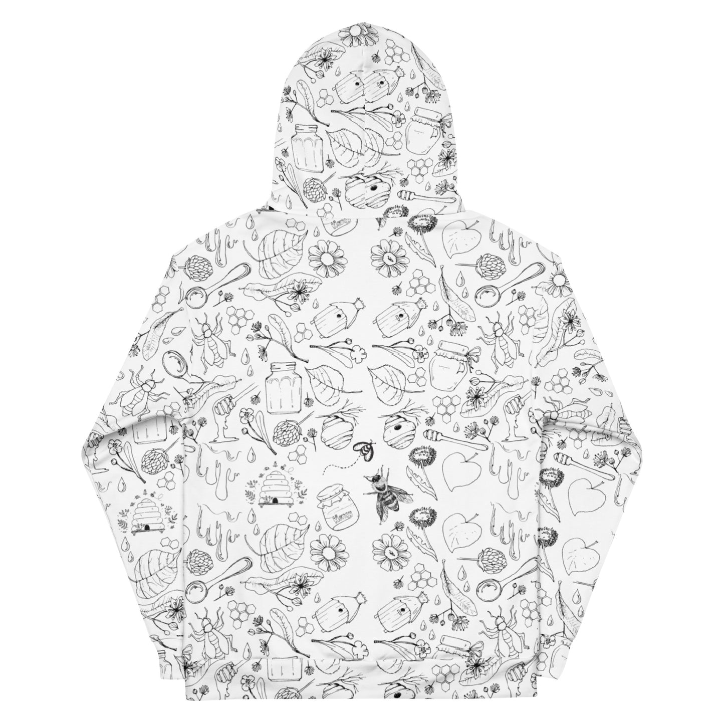 HoneyPlusCo Merch | Honey Bee Hoodie - Full Print Style 2
