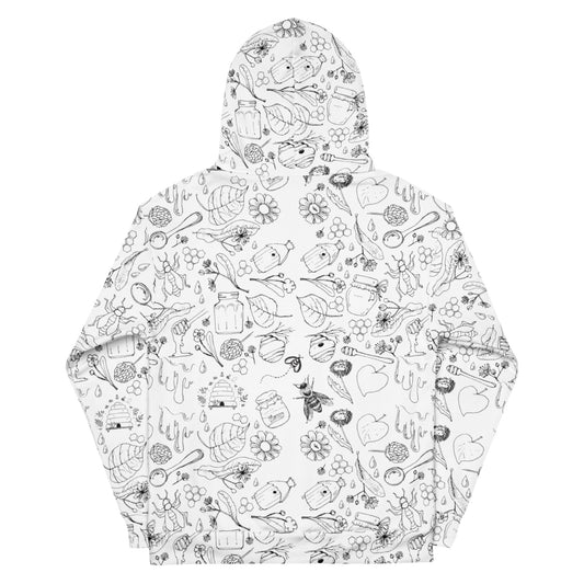 HoneyPlusCo Merch | Honey Bee Hoodie - Full Print Style 2