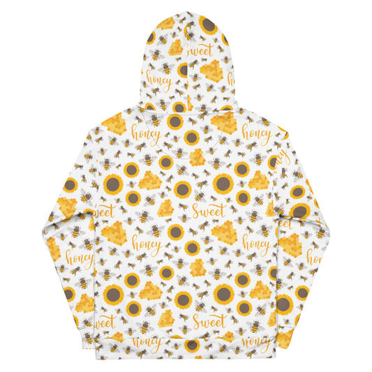 HoneyPlusCo Merch | Honey Bee Hoodie - Full Print Style 4