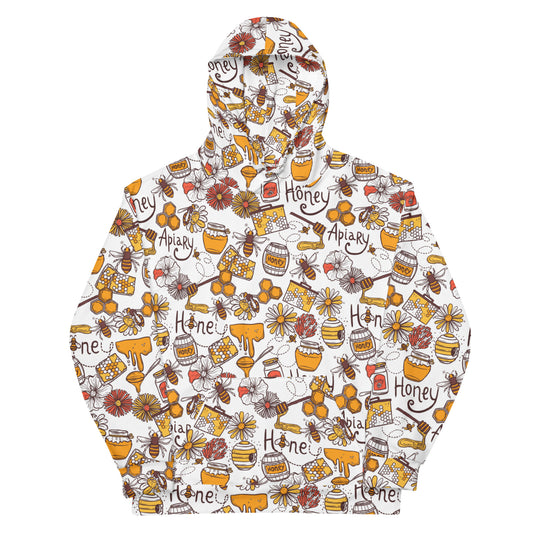 HoneyPlusCo Merch | Honey Bee Hoodie - Full Print Style 11