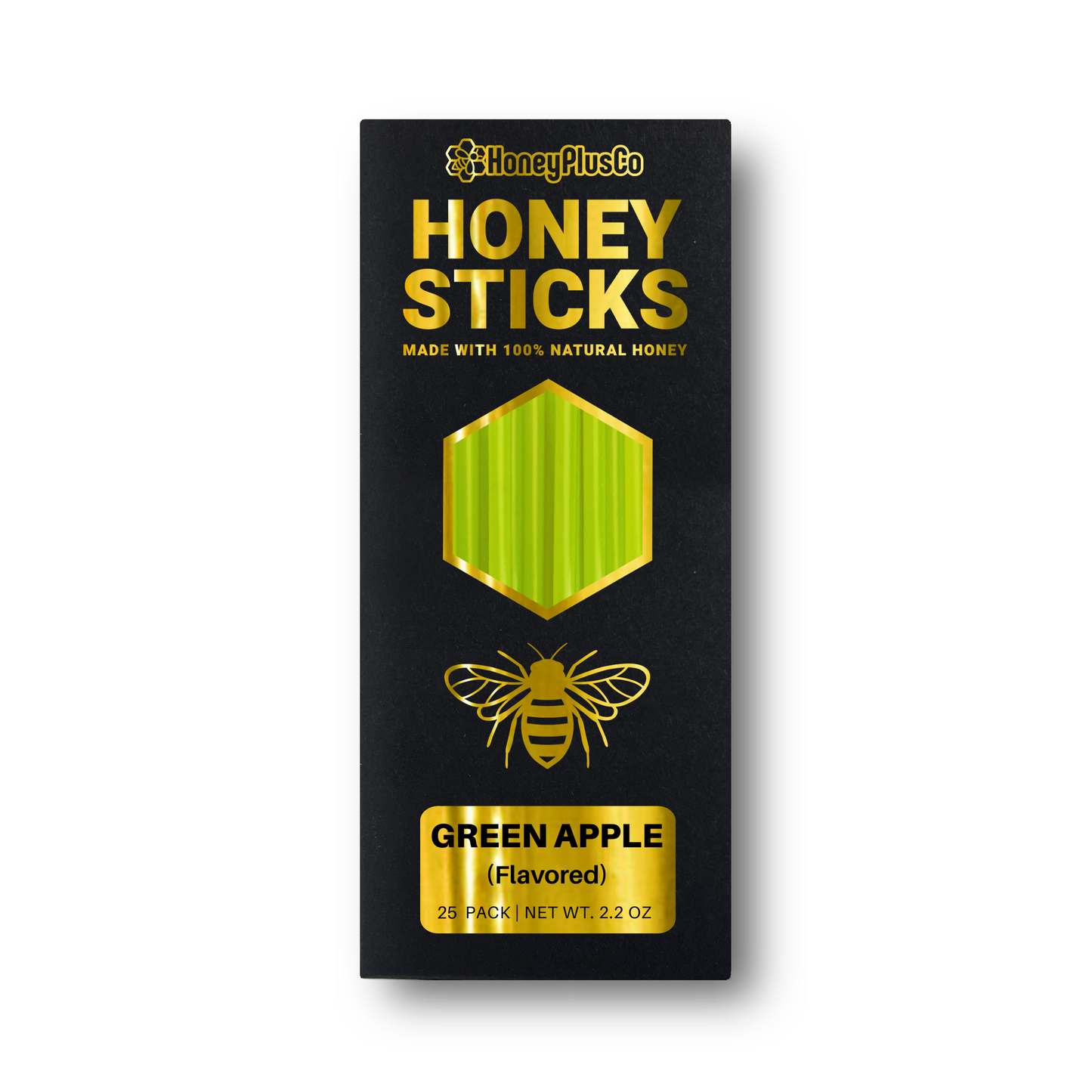 HoneyPlusCo | 100% Natural Honey Sticks (25 Pack)