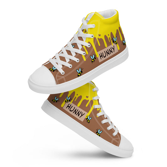 HoneyPlusCo Merch | Honey Bee Men’s High Top Canvas Shoes Style 8