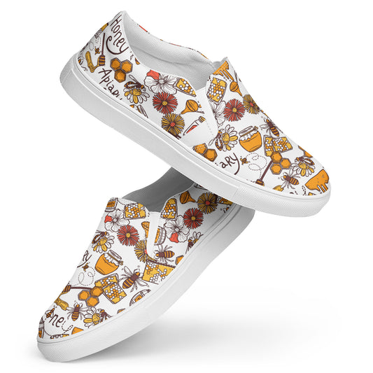 HoneyPlusCo Merch | Honey Bee Men’s Slip On Canvas Shoes Style 11