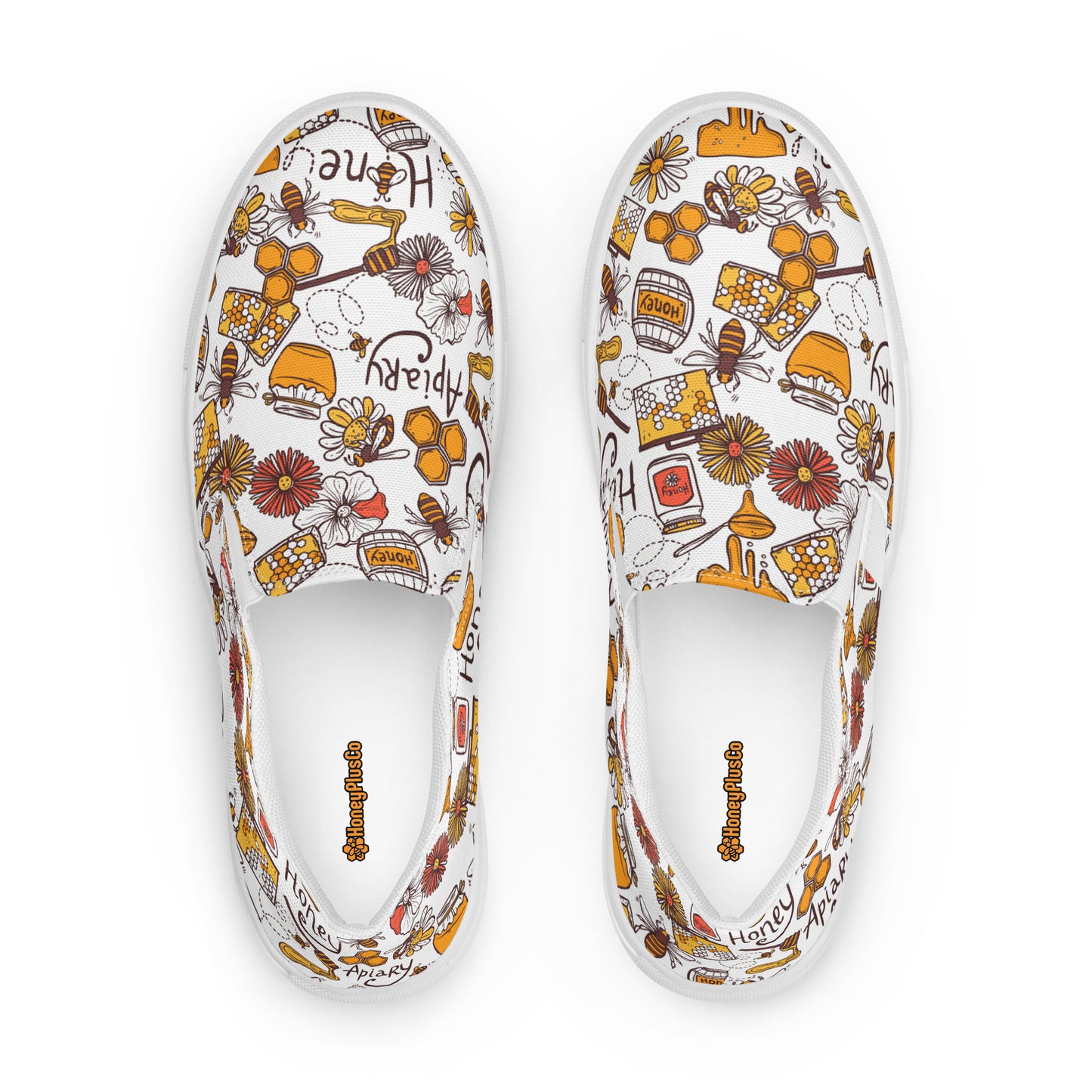 HoneyPlusCo Merch | Honey Bee Men’s Slip On Canvas Shoes Style 11