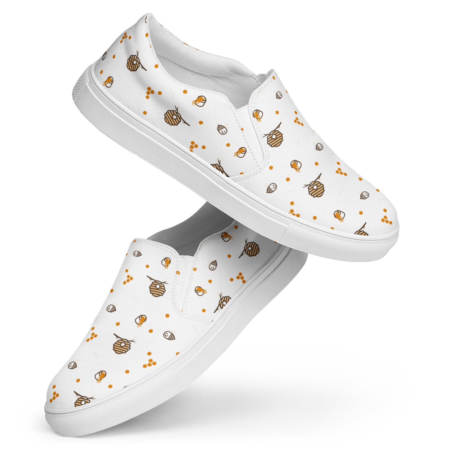 HoneyPlusCo Merch | Honey Bee Men’s Slip On Canvas Shoes Style 12