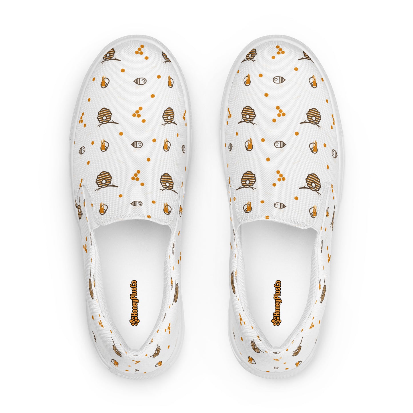 HoneyPlusCo Merch | Honey Bee Men’s Slip On Canvas Shoes Style 12