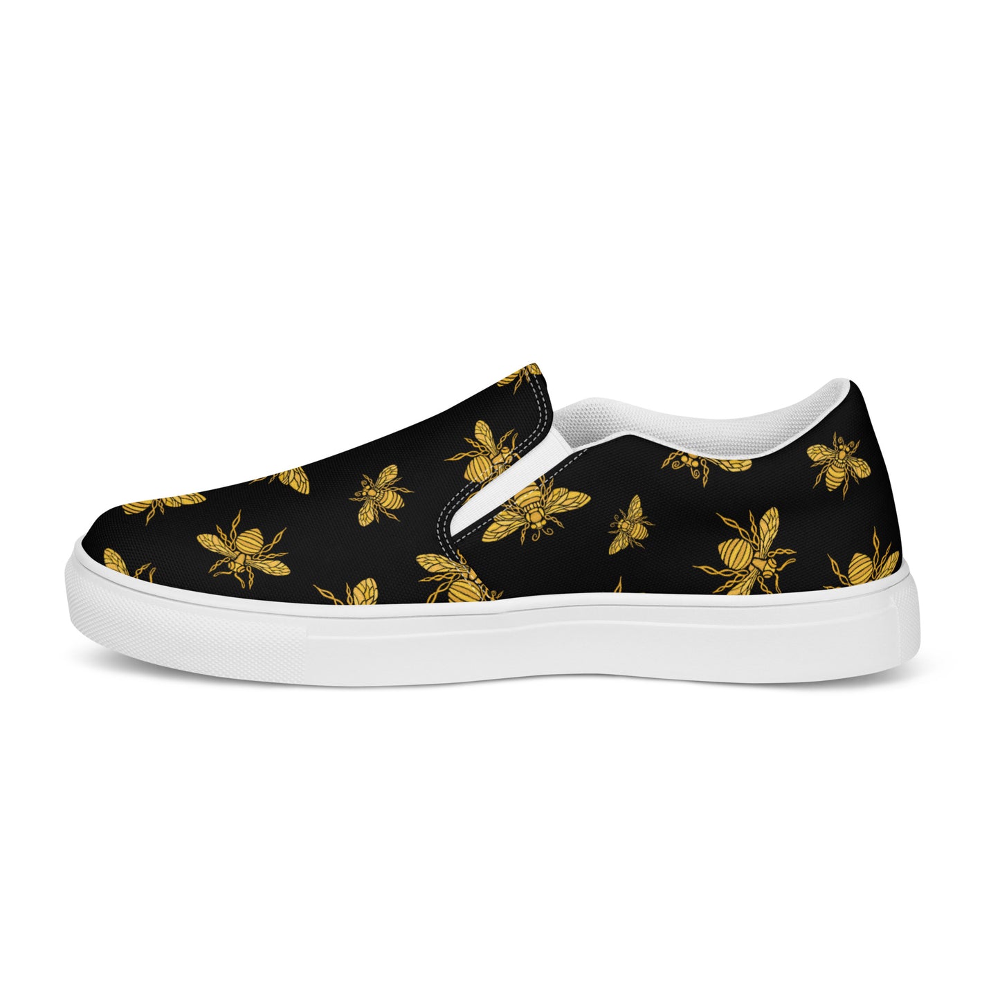 HoneyPlusCo Merch | Honey Bee Men’s Slip On Canvas Shoes Style 9