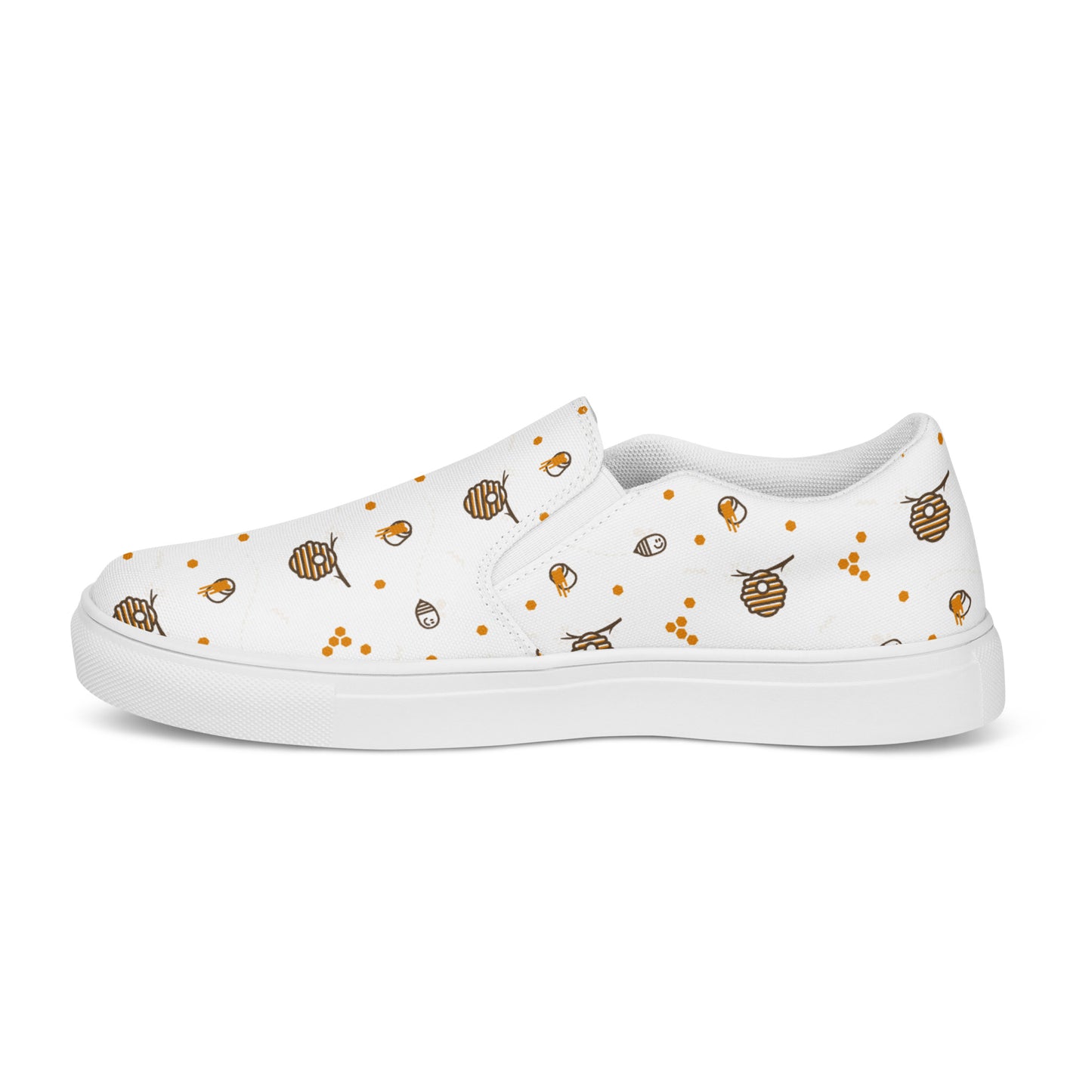 HoneyPlusCo Merch | Honey Bee Men’s Slip On Canvas Shoes Style 12