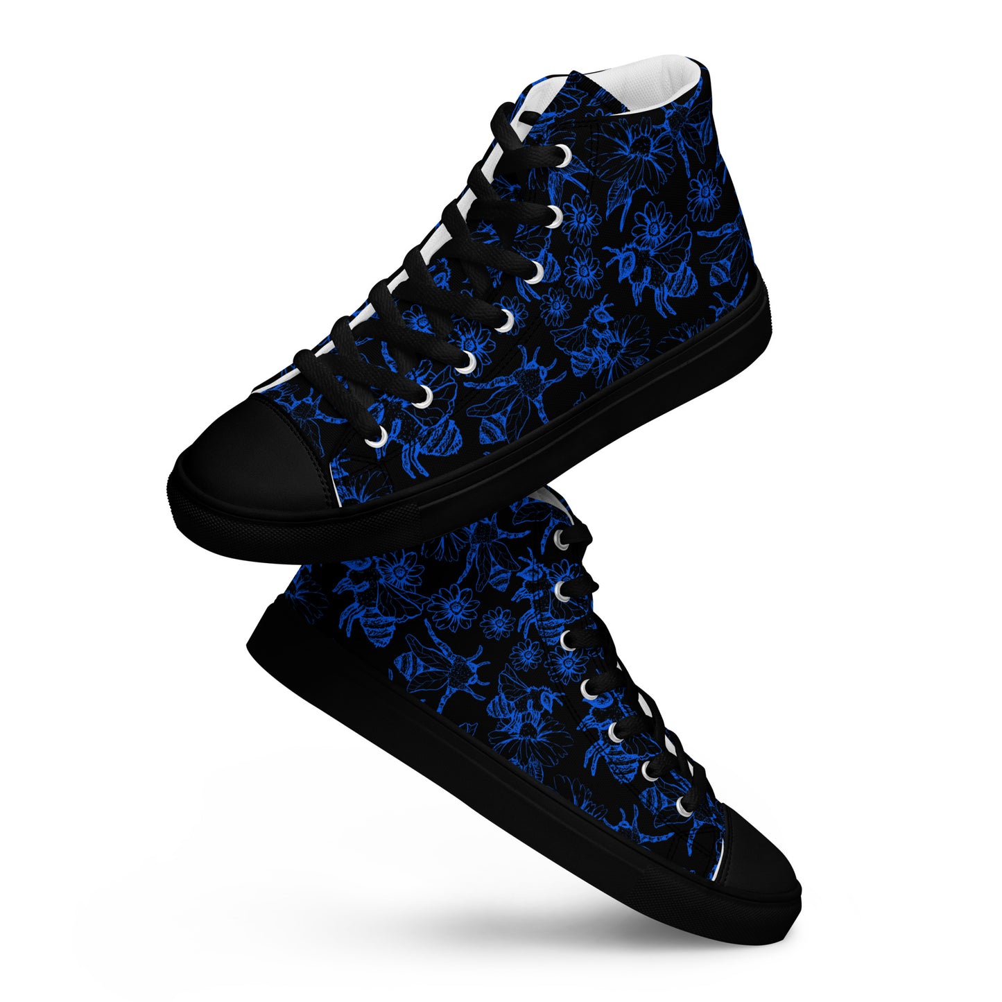 HoneyPlusCo Merch | Honey Bee Women’s High Top Canvas Shoes Style 3