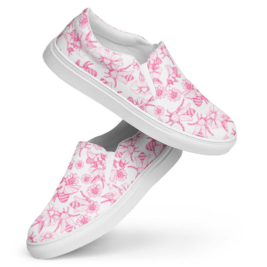 HoneyPlusCo Merch | Honey Bee Women’s Slip On Canvas Shoes Style 5