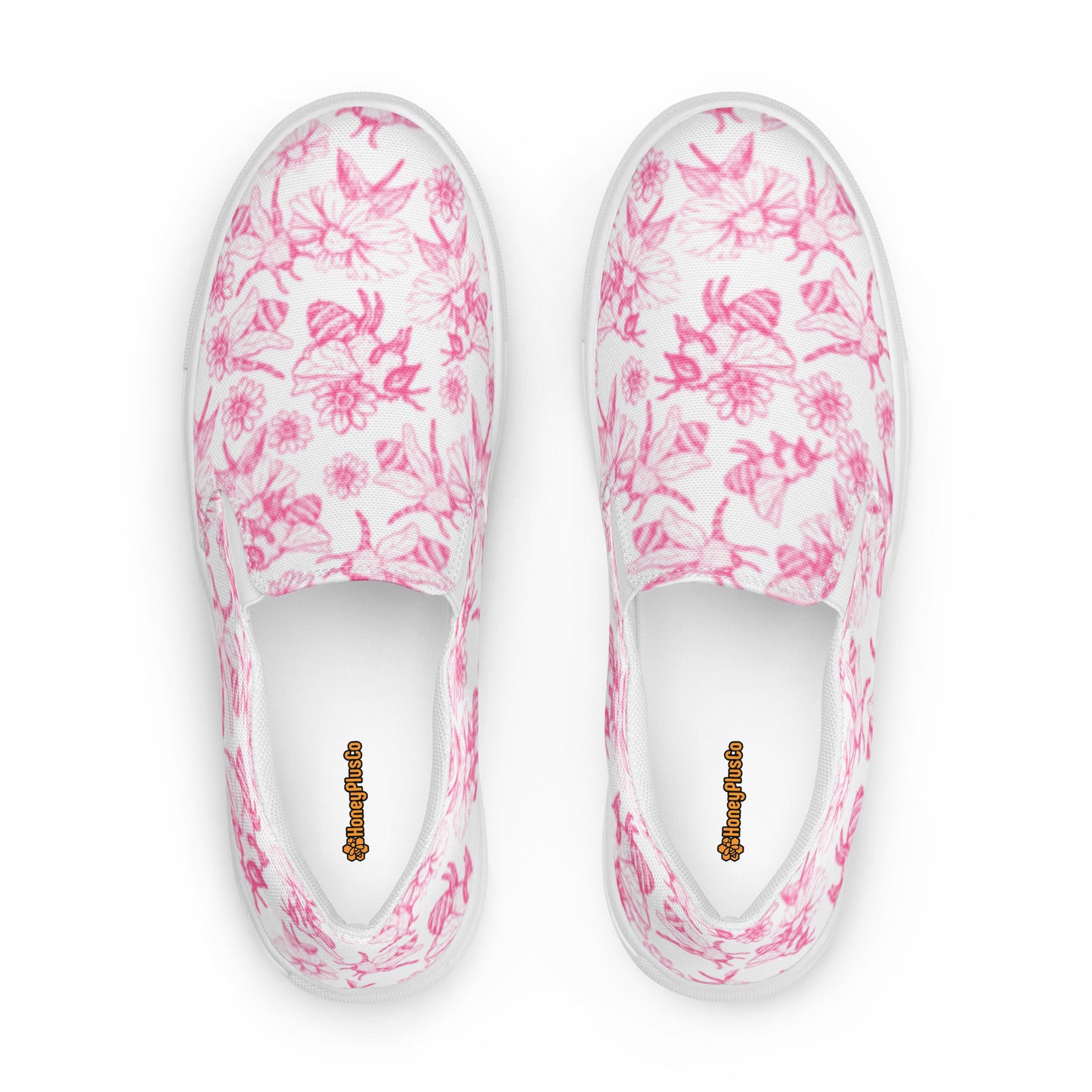 HoneyPlusCo Merch | Honey Bee Women’s Slip On Canvas Shoes Style 5