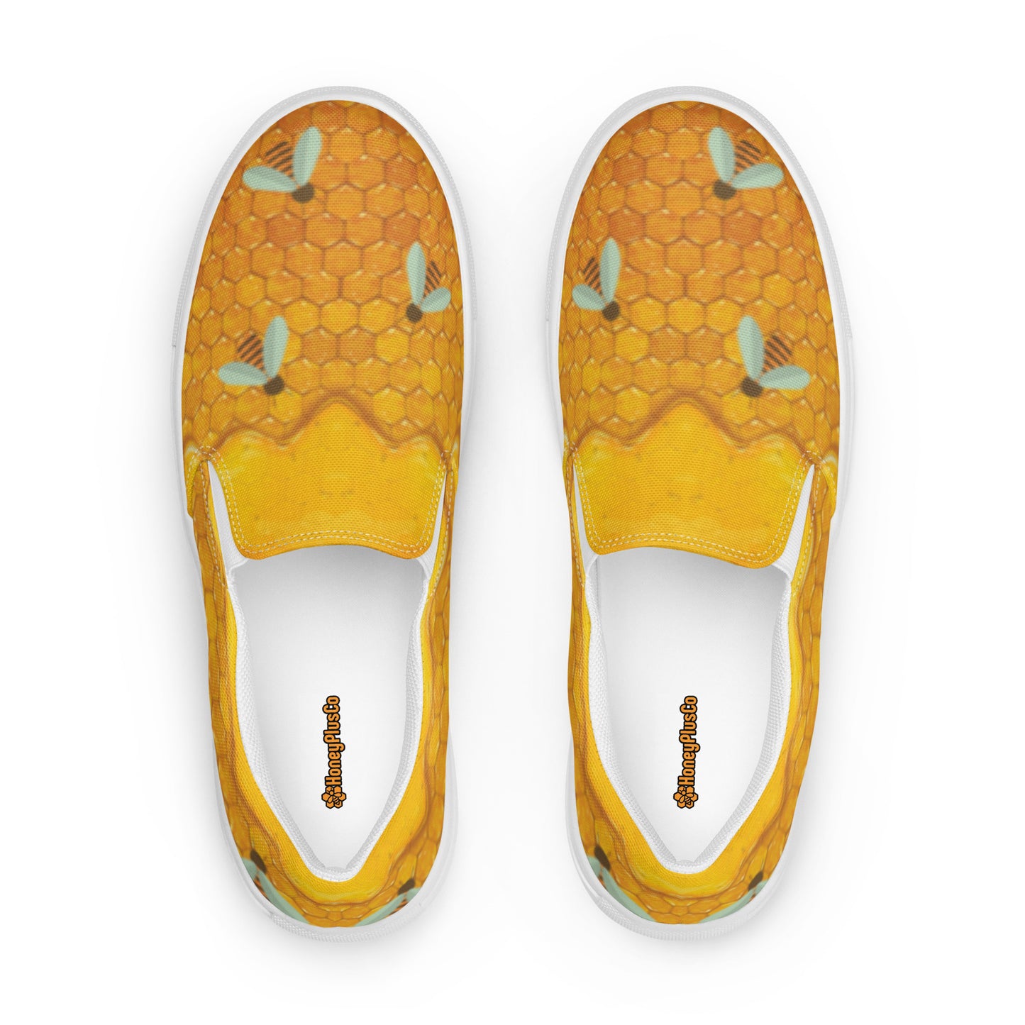 HoneyPlusCo Merch | Honey Bee Women’s Slip On Canvas Shoes Style 1