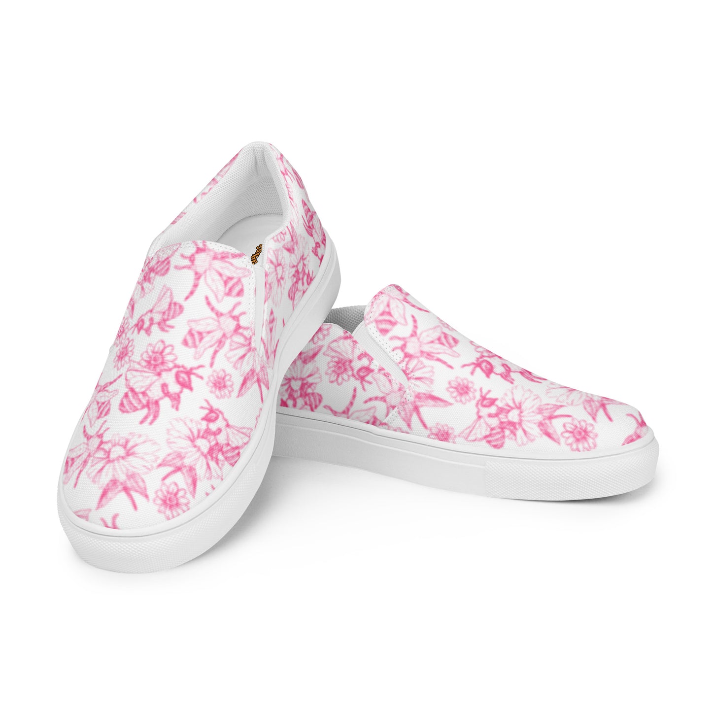 HoneyPlusCo Merch | Honey Bee Women’s Slip On Canvas Shoes Style 5