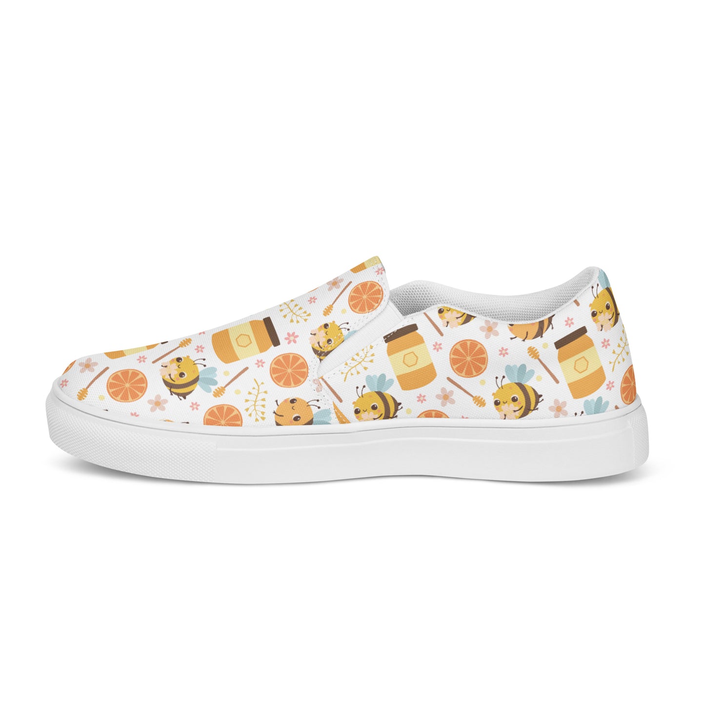 HoneyPlusCo Merch | Honey Bee Women’s Slip On Canvas Shoes Style 6