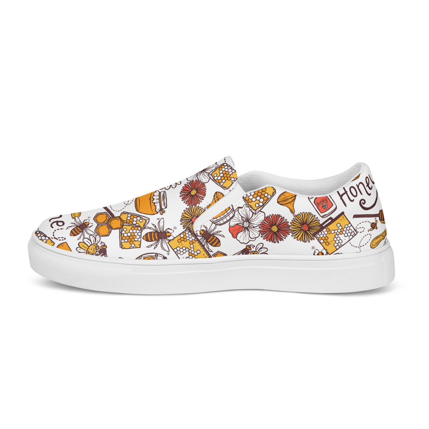 HoneyPlusCo Merch | Honey Bee Women’s Slip On Canvas Shoes Style 11