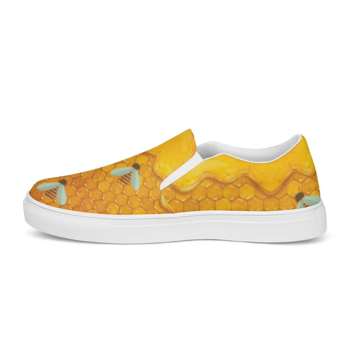 HoneyPlusCo Merch | Honey Bee Women’s Slip On Canvas Shoes Style 1