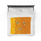 HoneyPlusCo Merch | Honey Bee Plush Blanket Style 1