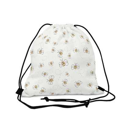 HoneyPlusCo Merch | Honey Bee Drawstring Backpack Style 10