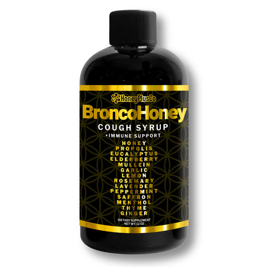 HoneyPlusCo | Honey&Herbs - Natural Honey Cough & Cold Relief +Immune Support - BroncoHoney