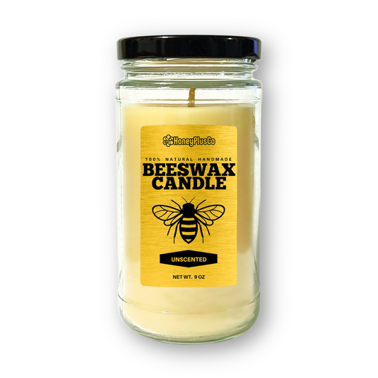HoneyPlusCo | 100% Natural Beeswax Candle