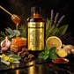 HoneyPlusCo | Honey&Herbs - Raw Honey with Propolis, Eucalyptus, Lemon, Garlic, +More