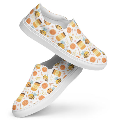 HoneyPlusCo Merch | Honey Bee Women’s Slip On Canvas Shoes Style 6