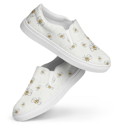 HoneyPlusCo Merch | Honey Bee Women’s Slip On Canvas Shoes Style 10
